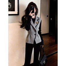 批发上架72小时有货-高级感收腰马甲背心2026<b class='q'>冬</b>新款针织毛衣无袖上衣