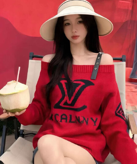 일본식 이문화 섹시함 오프숄더 스웨터 귀여운 바람 루즈핏 여자 학생 달콤함 가을 겨울 핫걸 맨위 트렌디