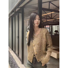 批发针织开衫女秋季2026新款设计感上衣高级感外搭长袖毛衣外套