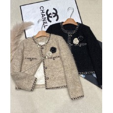 批发秋冬灰姑娘小香风羽绒服<b class='q'>女</b>中长慵懒风百搭毛呢外套通勤显瘦西装