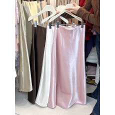 批发加绒加厚秋冬季丝滑缎面半身裙女高级感<b class='q'>优雅</b>气质包臀鱼尾裙长裙