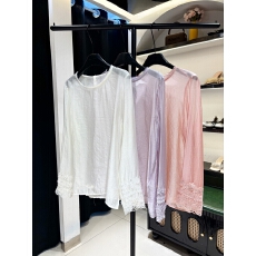 批发新中式国风刺绣<b class='q'>欧根纱</b>长袖衬衫女2026春季高级感气质别致内搭<b class='q'>上衣</b>