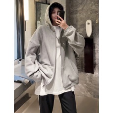 批发灰色连帽<b class='q'>卫衣</b>外套女款秋季2025新款宽松慵懒风高级感女士<b class='q'>开衫</b>上衣