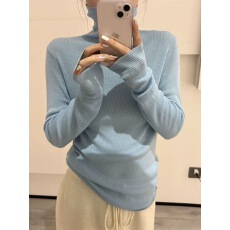 批发软糯修身羊毛<b class='q'>打底衫</b>~秋冬高领糖果色百搭显瘦套头内搭毛衣<b class='q'>女</b>显瘦