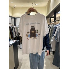 批发<b class='q'>韩国</b>东大门2026夏季新款女装卡通字母印花圆领宽松短袖t恤<b class='q'>上衣</b>女