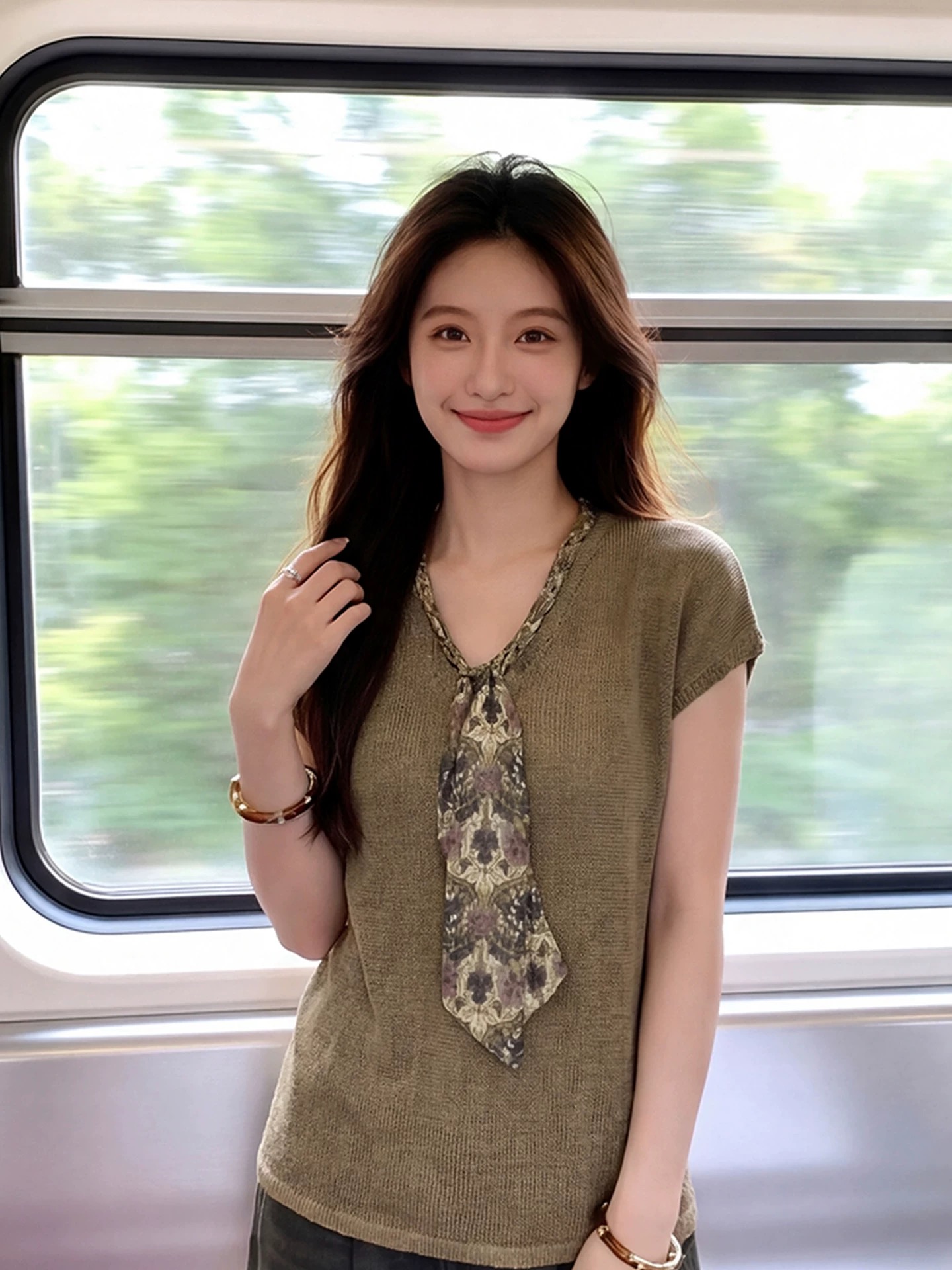 2026 슈퍼 화재로 의류 고유 한 잘 생긴 디자인 센스 Chic 매우 요정 ~ 중 반팔 티셔츠 여성 여름