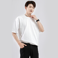 批发男女基础款纯色短袖T恤 抗菌纯色高领 不透肉 夏季百搭批发