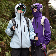 批发双洪冲锋衣男女款抗刮耐磨防风防水工装款三防户外冲锋衣