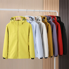 批发双洪弹力纯色冲锋衣男女同款多色可选轻量舒适<b class='q'>时尚</b>百搭<b class='q'>户外</b>外套