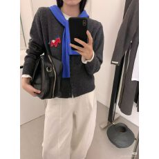 欧洲站秋冬新款马年毛衣女针织开衫减龄舒适软糯百搭毛衣洋气上衣