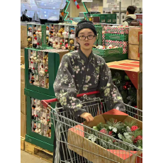 批发韩国东大门女装代购2025秋冬时尚花朵宽松仿羊羔毛外套棉衣