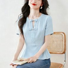 批发实拍t恤真丝上衣洋气大码中<b class='q'>老年</b>女装新款时尚纯色小衫