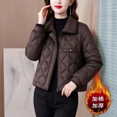 批发小个子妈妈冬装时尚轻薄<b class='q'>棉服</b>服短款<b class='q'>中老年</b>女洋气