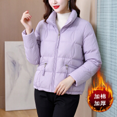 批发小个子妈妈冬装时尚轻薄<b class='q'>棉服</b>服短款<b class='q'>中老年</b>女洋气