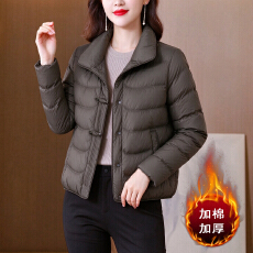 批发小个子妈妈冬装时尚轻薄<b class='q'>棉服</b>服短款<b class='q'>中老年</b>女洋气