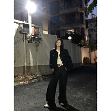 批发短款小香风外套女新款单排扣复古法式气质百搭上衣