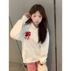 批发已出货  秋季新款韩版<b class='q'>时尚</b>减龄显瘦连帽长袖外套女宽松百搭上衣潮