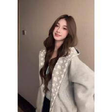 批发云朵绒复合薄款320g，厚款400g国<b class='q'>潮牌</b>简约慵懒风连帽<b class='q'>卫衣</b>刺绣