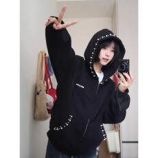 批发云朵绒复合薄款320g，厚款400g钉珠刺绣高级设计感<b class='q'>潮牌</b>外套