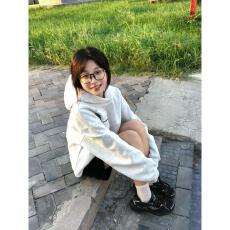 云朵绒复合薄款320g，厚款400g小众设计感雪花刺绣学院风卫衣