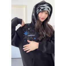 云朵绒复合薄款320g，厚款400g小众设计感雪花休闲气质卫衣