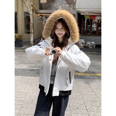 批发<b class='q'>韩国</b>ins工装羽绒服复古小众情侣户外棉服