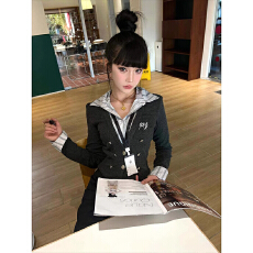 批发法式复古轻奢减龄条纹长袖衬衫女<b class='q'>秋</b>季新款拼接假两件修身短款上衣