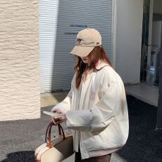 批发实拍2025<b class='q'>新款</b>棒球服情侣款民族提花棉服短款宽松女<b class='q'>夹克</b>外套现货款