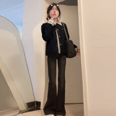 批发巨好看的早秋外套女2025<b class='q'>新款</b>复古格纹拼接短款小个子<b class='q'>夹克</b>春秋上衣