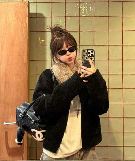 두꺼운 500 그램 양털 플리스 복합 스웨이드 큰 모피 칼라 하나 피모 하나 모피 칼라 두꺼운 모피 재킷
