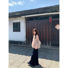 批发天丝面料+内里+打揽 纯欲<b class='q'>甜美</b>风吊带背心女夏季V领设计感上衣