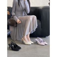 批发2026春季新款圆头细跟高跟气质显瘦法式性感美绝女网红包头凉鞋