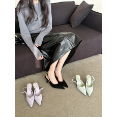 批发2026春季新款尖头细跟高跟气质显瘦法式时尚<b class='q'>性感</b>美绝网红包头凉鞋