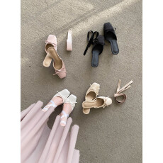 批发2026春季新款方头细跟高跟气质显瘦法式时尚<b class='q'>性感</b>美绝网红包头凉鞋