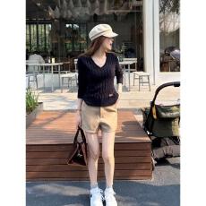 批发<b class='q'>韩版</b>V领/圆领麻花针织毛衣女新款气质显瘦百搭长袖套头上衣打底衫