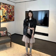 批发oker章壳儿正品～波点半身裙短款韩系<b class='q'>百搭</b>显瘦气质26春季新款