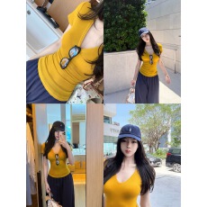 Laareetoo 天丝羊毛短袖T恤女夏季新款简约百搭上衣修身显瘦打底