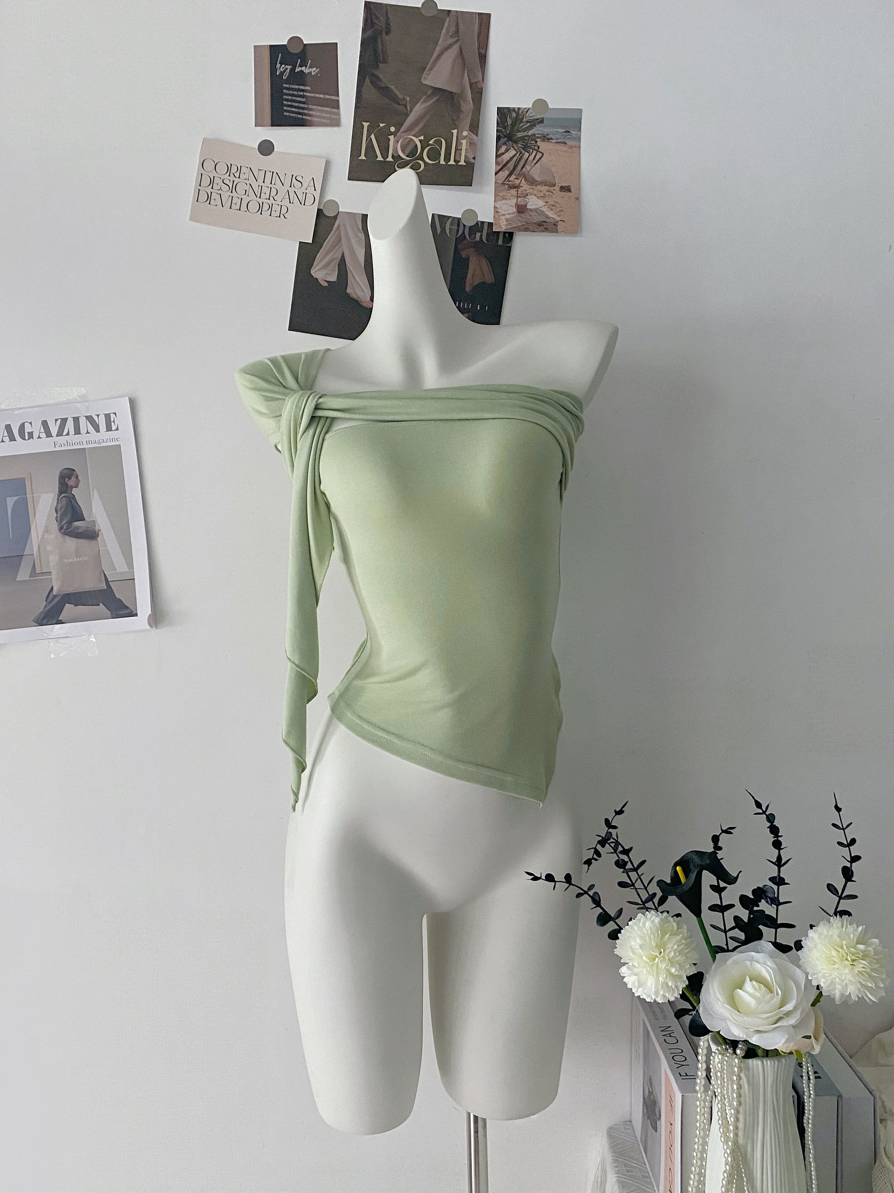 밤나무 코코아 bankelili 해체 디자인 디자인 센스 불규칙 숄더백 길다 리본 비틀림 맨위 여성