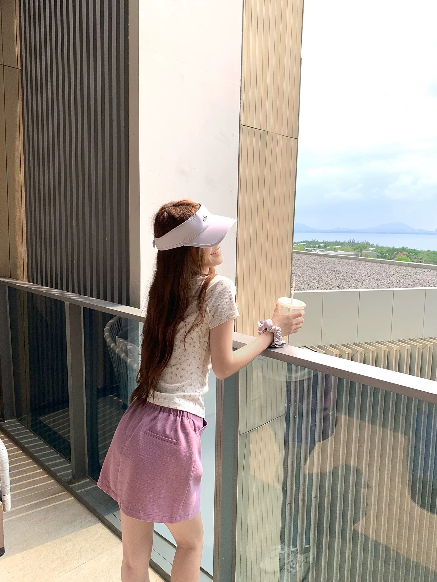 양 양 yangruoyu 연기 정향 아마 한 마디 미니 스커트 슬림해 보이는 디스플레이 크고 작은 개인 쇼트 스타일 치마바지 여성