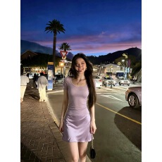 批发紫色醋酸缎面半身裙套装女夏季绝美淡人高知穿搭漂亮包臀鱼尾短裙