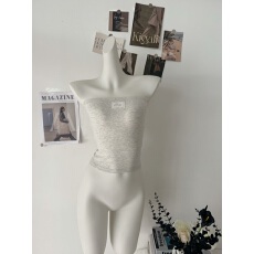 批发JMSHOP Miu系热恋1.0 纯欲修身抹胸上衣女仿亚麻坎肩<b class='q'>针织</b><b class='q'>小外套</b>