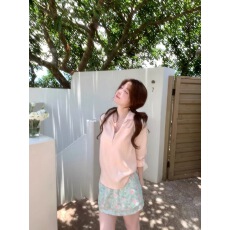 批发PtonUmi长期主义 亚麻莱赛尔上衣可防晒薄款长袖<b class='q'>衬衫</b>女夏宽松T恤