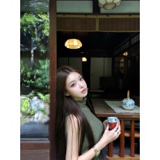 批发早安樊樊my chic高智氛围 高领扣无袖针织上衣