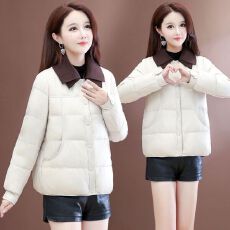 批发高档气质短款羽绒<b class='q'>棉衣</b>2025冬季新款洋气妈妈棉袄显瘦时尚保暖上衣