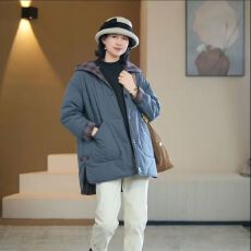 批发高端大气双面穿保暖棉服2025秋冬新款设计感休闲减龄外穿连帽棉衣