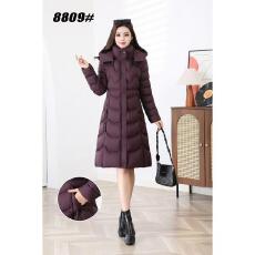 批发高端时尚连帽过膝长款棉服<b class='q'>妈妈</b>装2025冬季新款洋气修身大码棉衣