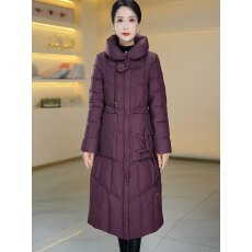 批发高端长款棉服冬装外套女洋气国风显瘦保暖高贵上档次中年<b class='q'>棉衣</b>棉袄