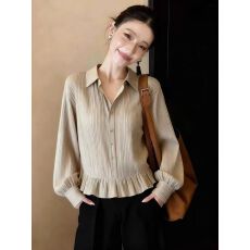 批发法式甜美风时尚<b class='q'>通勤</b>百搭减龄2026春季新款巨好看长袖衬衫上衣女装