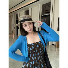 批发法式甜美碎花吊带<b class='q'>连衣裙</b>针织防晒外披两件套女2026夏季显瘦度假风