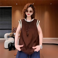 批发大码氛围感穿搭镂空蕾丝花边圆领衬衫女<b class='q'>夏</b>微胖mm宽松遮肉显瘦小衫